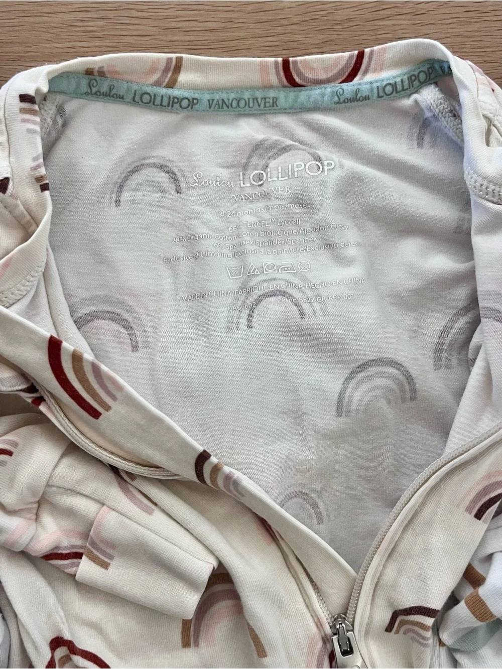 Lot of FIVE (5) Loulou Lollipop Gender Neutral One-Piece Sleepers - Soft Cotton